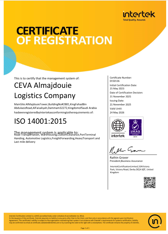 ISO 14001:2015 Environmental Management System Certification